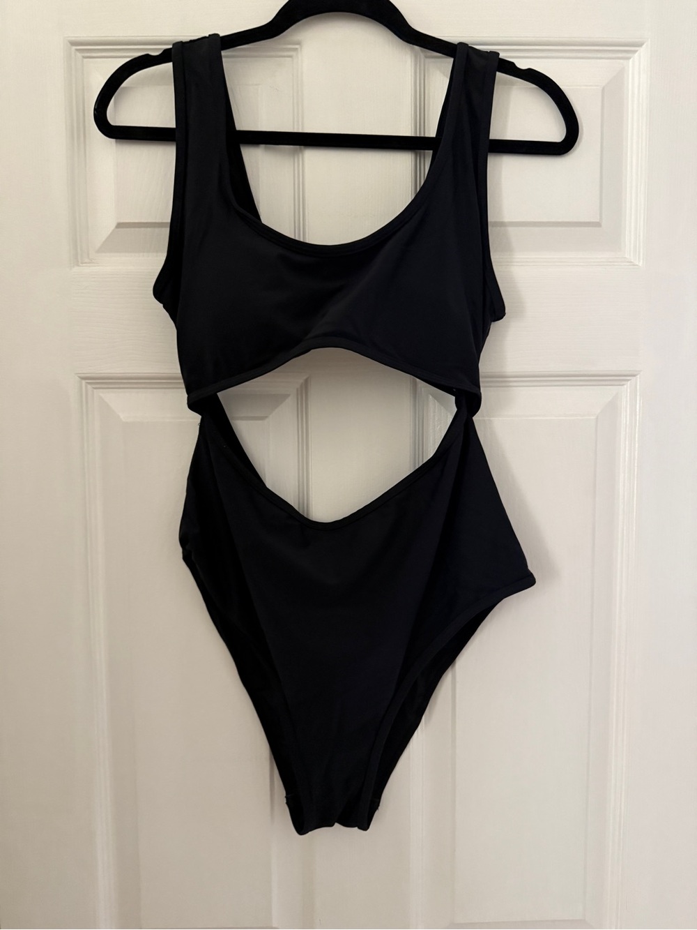 Black Cutout One-Piece Swimsuit